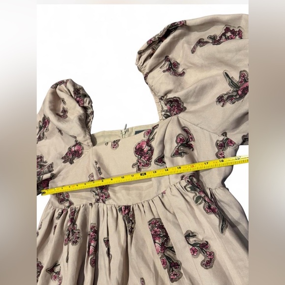 Arula Floral Babydoll Dress 1X Cottagecore Puff Sleeve Prairie Altar’d State - Picture 5 of 7
